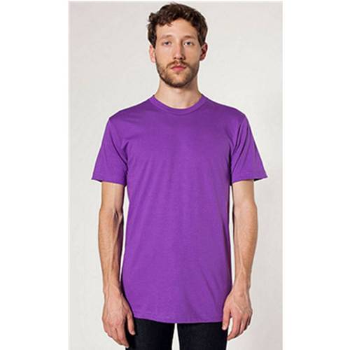 618爆品抢先逛aa american apparel男士经典简约有机棉短袖t恤衫 紫色